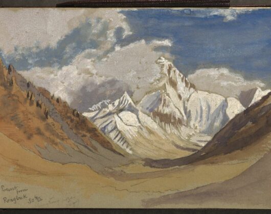 Painting of Everest from Rongbuk