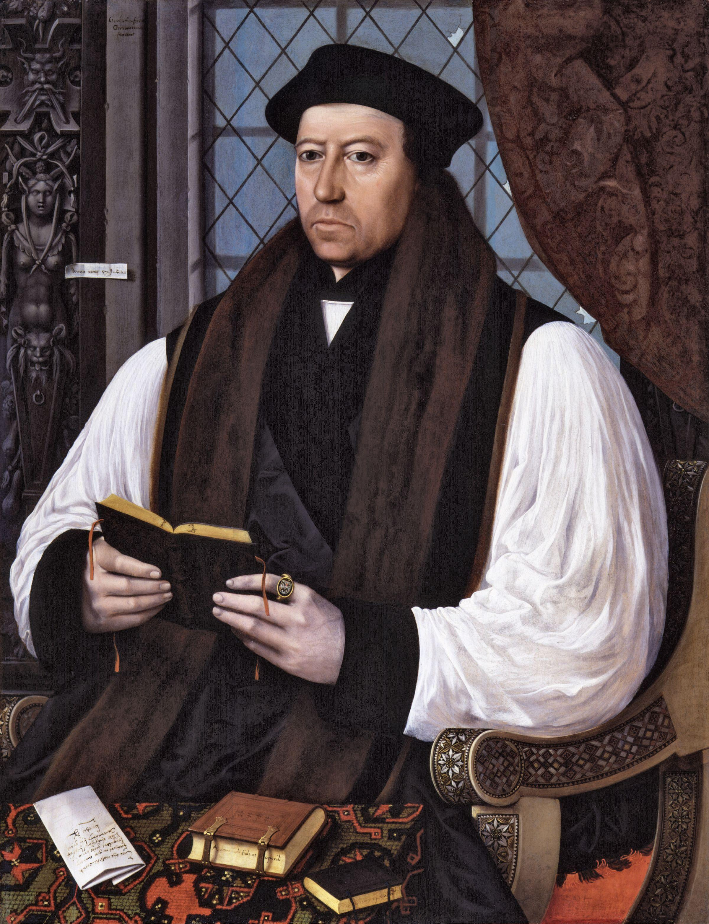 Portrait of Thomas Cranmer by Gerlach Flicke