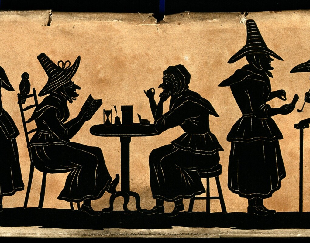 Witches in a line