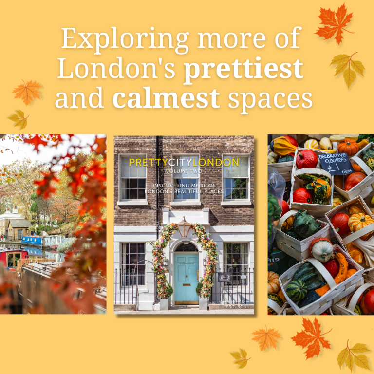 Pretty City London Vol II displaying autumn photographs from inside the book.