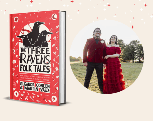 Book graphic and author photo